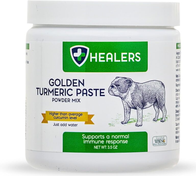 Healers Turmeric Golden Paste for Dogs  Arthritis & Joint Support, Skin & Coat Health, Digestive & Immune Boost with Coconut Oil & Black Pepper Extract  Natural Pet Supplement, 3.5 oz Powder