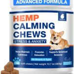 Calming Chews for Dogs - Advanced Hemp Dog Calming Chews- Anxiety Relief Treats for Composure, Separation, Barking, Thunderstorms, Stress Relief - Hi and Jint Supplement -180 Soft Treats