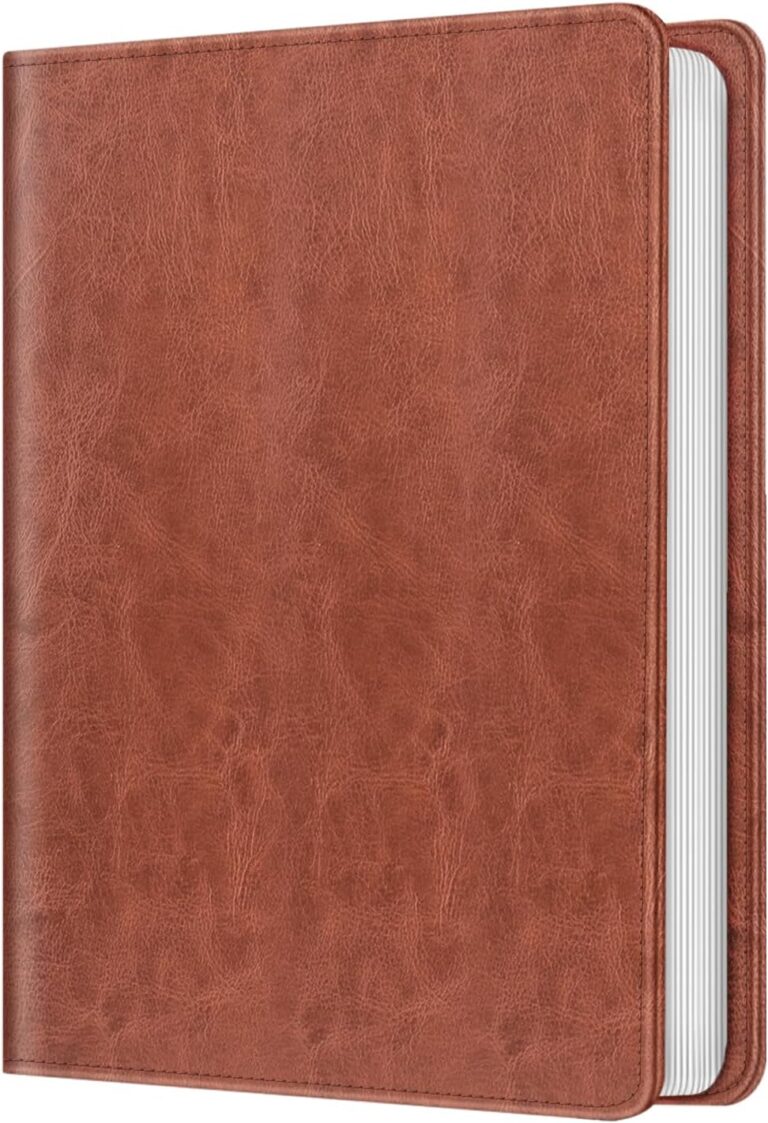 Fintie Photo Album for 4x6 Photos - 112 Pockets Vegan Leather Cover Memory Albums Book for Birthday Family Anniversary Vacation Pictures (Vintage Brown)