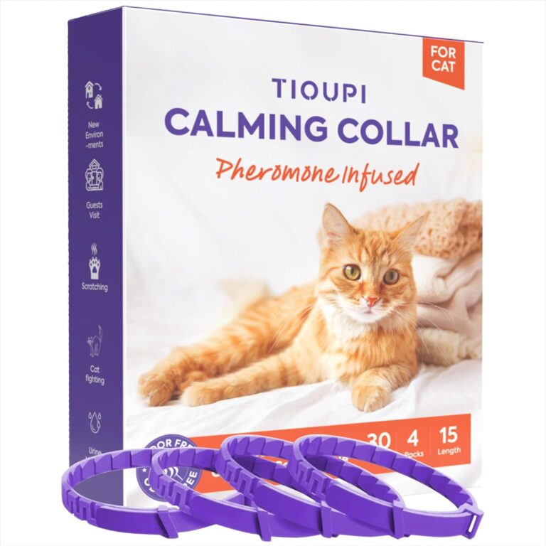 4 Pack Calming Collar for Cats: Anti Anxiety - cat Stress and Anxiety Relief, cat pheromone Collar