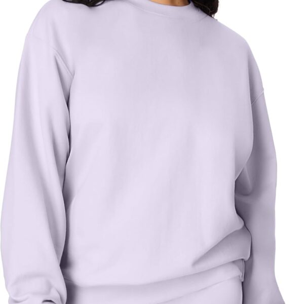 Hanes Originals Women's Fleece Sweatshirt, Midweight Sweatshirt for Women, Placed Flowers
