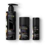 MANSCAPED Skin Ultra Daily Regimen - Men's Skincare Routine Essentials with Face Wash, Face Moisturizer & Brightening Serum Formulated with A Ceramide Complex for Cleansing, Exfoliating & Hydration