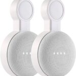PEF Outlet Wall Mount Holder for Google Nest Mini and Google Home Mini, A Space-Saving Accessories with Cord Management for Google Mini Smart Speaker, No Messy Wires or Screws (2 Pack)