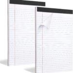 2 Pack Legal Pads Refills Note Pads, Writing Pads 8.5 x 11 Inches, Memo Pads Lined Writing Note Pads, Letter Size Legal Pad Wide Ruled Lined Pads Legal Rule for School Office30 Sheet per Pads
