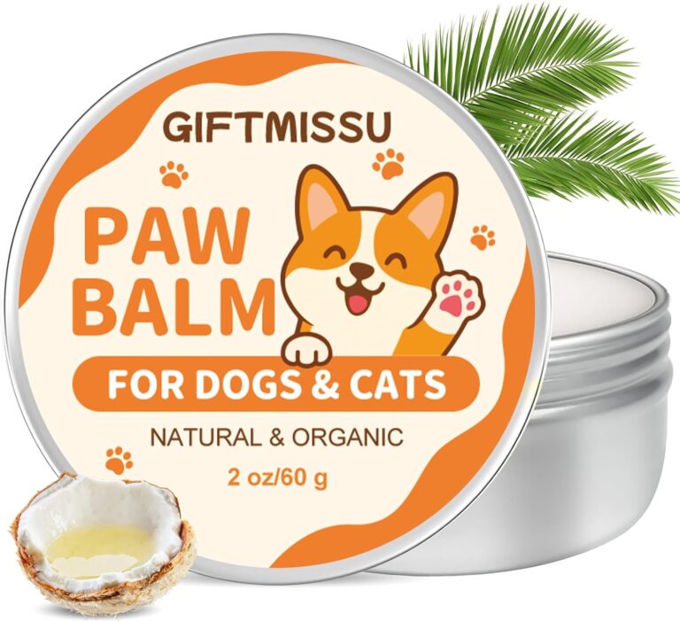 Dog Paw Balm for Dogs & Cats  Natural Paw Care with Avocado Butter & Plant Oils, Soother for Dry, Cracked Pads, Pet Paw Care Cream Dog Nose Balm, 2 oz