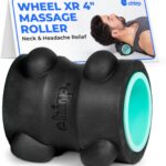 Chirp Wheel XR Massage Roller for Neck & Headache Relief  Rejuvenate Body, Spinal Care & Tension Through Thumb Pressure Release | High-Density Foam for Physical Therapy, 500lbs Capacity, 4" Mint