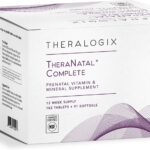 Theralogix TheraNatal Complete Prenatal Vitamin Supplement - 91-Day Supply - with DHA, Vitamin D3, Folate, Iodine, Choline, Iron, Vitamin B6 & More - NSF Certified - 182 Tablets & 91 Softgels