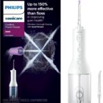 Philips Sonicare Cordless Power Flosser 3000 - Water Flosser with Innovative Quad Stream Technology, Oral Irrigator with 2 Flossing Modes and 3 Pressure Levels, IPX7 Waterproof, White, HX3826/21