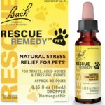 Rescue Remedy Pet Dropper - 10mL - Stress & Tension Support for Dogs & Cats with Bach Natural Flower Essences - Sedative-Free, Homeopathic Liquid Formula - For All Breeds, Ages & Weights