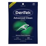 DenTek Advanced Clean Floss Picks with No Break & No Shred Dental Floss, Plaque Remover, 150 Count
