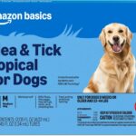 Amazon Basics Preventative Flea and Tick Topical Treatment for Dogs, Medium Dog (23-44 lbs), Fast Acting and Long Lasting, 3 Counts, Packaging May Vary