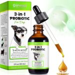 Probiotics for Dogs, 3 in 1 Dog Probiotic and Digestive Enzymes for Pet, Supports Gut Health, Itchy Skin, Allergies, Immunity, Liquid Probiotics for for All Ages and Breeds Dogs, blue