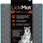 LickiMat Tuff, Heavy-Duty Buddy, Dog Slow Feeder Lick Mat, Boredom Anxiety Reducer; Perfect for Food, Treats, Yogurt, or Peanut Butter, Fun Alternative to a Slow Feed Dog Bowl, Turquoise