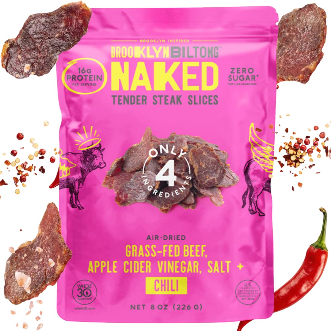 Brooklyn Biltong Air Dried Grass Fed Beef Snack, South African Beef Jerky (8 oz, Pack of 1) - Whole30 Approved, Paleo, Keto, Gluten Free, Sugar Free, Made in USA - (Peri Peri) Brooklyn Biltong Air Dried Grass Fed Beef Snack, South African Beef Jerky (8 oz, Pack of 1) - Whole30 Approved, Paleo, Keto, Gluten Free, Sugar Free, Made in USA - (Peri Peri)