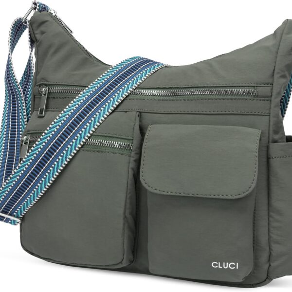CLUCI Travel Purses for Women, Waterproof Nylon Crossbody Bags for Woman Trendy, Anti Theft Shoulder Handbags for Ladies