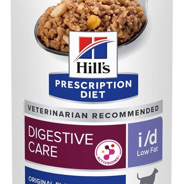 Hill's Prescription Diet i/d Low Fat Digestive Care Wet Dog Food, Chicken, 13 oz. Cans, 12-Pack