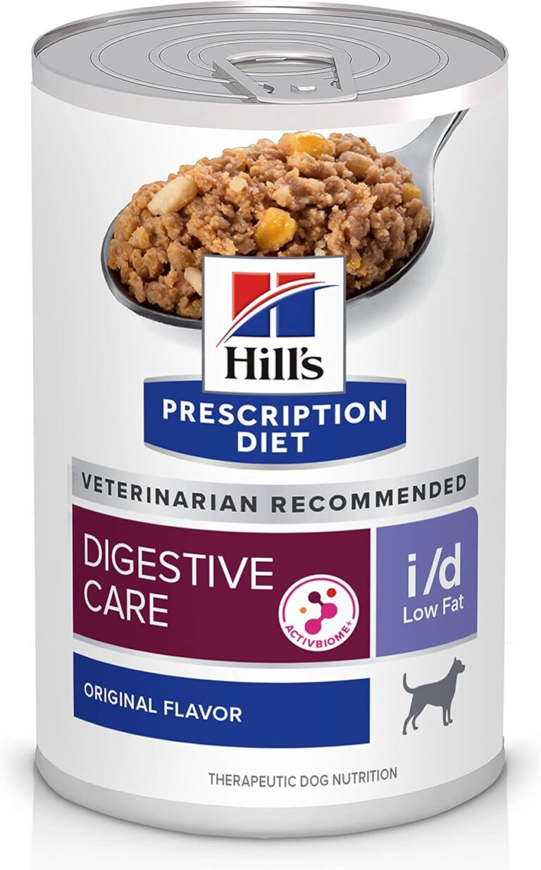 Hill's Prescription Diet i/d Low Fat Digestive Care Wet Dog Food, Chicken, 13 oz. Cans, 12-Pack