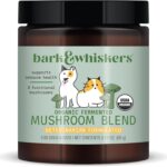 Dr. Mercola Bark & Whiskers Organic Fermented Mushroom Blend - Cat & Dog Supplement - Supports Digestive & Immune Health - Free from Additives, Filler & Gluten - 2.11 oz. (60 Scoops)