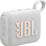 JBL Go 4 - Ultra-Portable, Waterproof and Dustproof Bluetooth Speaker, Big JBL Pro Sound with Punchy bass, 7-Hour Built-in Battery, Made in Part with Recycled Materials (White)