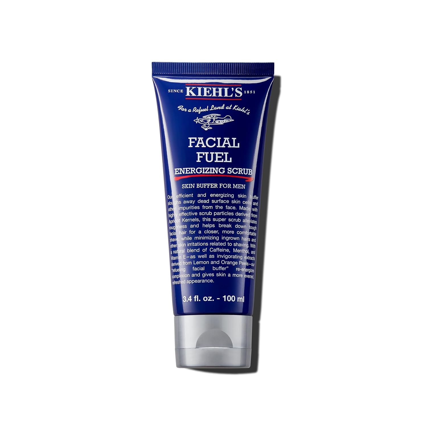 Kiehl's Facial Fuel Exfoliating Face Scrub, Facial Cleanser for Men, Smooths Skin & Removes Dead Skin, Dirt & Oil, Helps Soften Tough Facial Hair, with Caffeine, Menthol, Vitamin E & Citrus Extracts Kiehl's Facial Fuel Exfoliating Face Scrub, Facial Cleanser for Men, Smooths Skin & Removes Dead Skin, Dirt & Oil, Helps Soften Tough Facial Hair, with Caffeine, Menthol, Vitamin E & Citrus Extracts