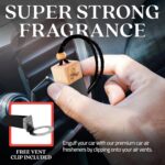 Greed Car Air Freshener for Men | Perfume Inspired Fragrances | Strong Car Freshener with Odour Eliminator Technology | Air Freshener | Long Lasting Automotive Freshener by Perfa