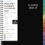 Planner 2026-2027 - Academic Planner 2026-2027 Weekly and Monthly from Jul. 2026 - Jun. 2027, 8" x 10", Wirebound, 12 Monthly Tabs, Flexible PP Cover, Suitable for School & Office, Enterprise