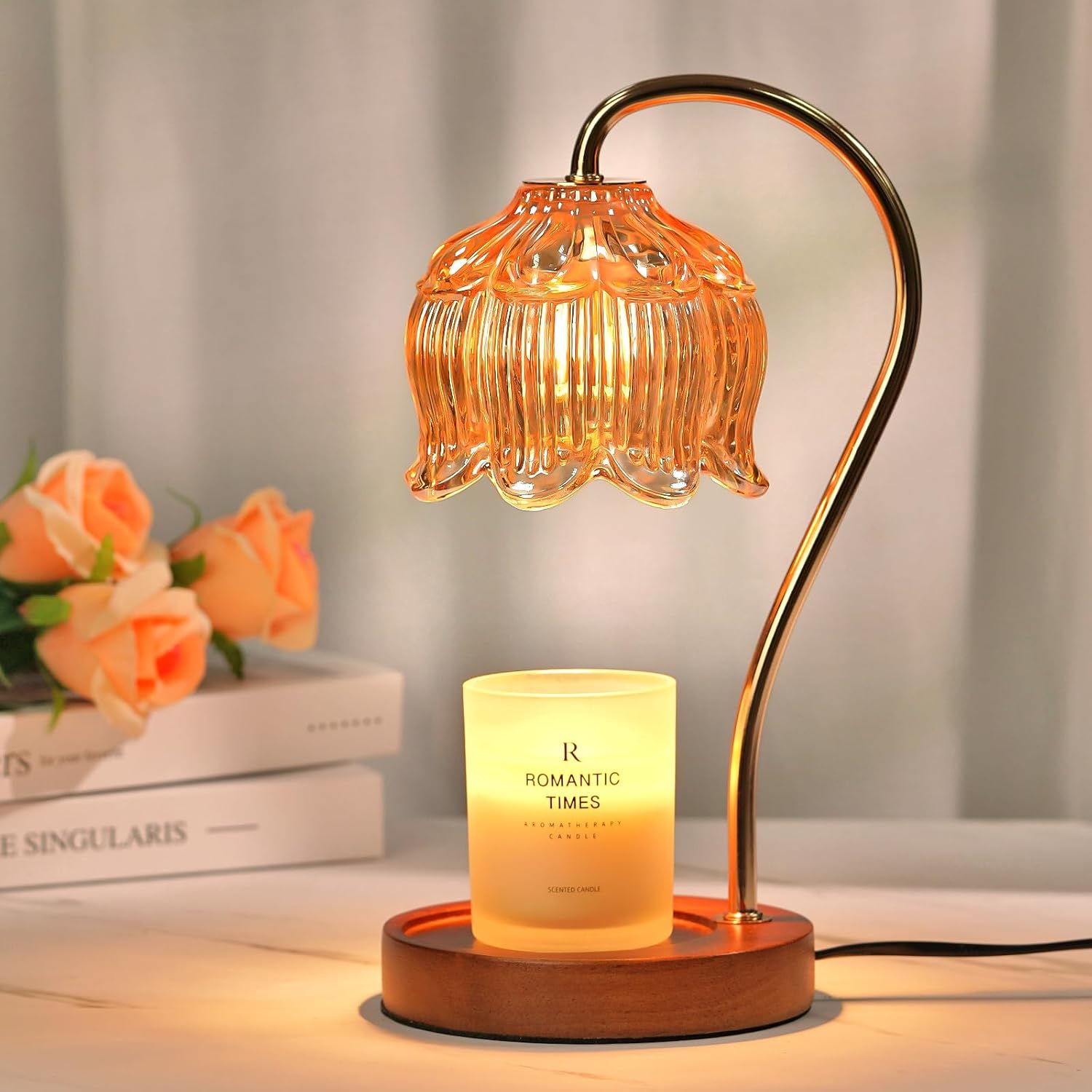 Flower Candle Warmer Lamp with Timer, Dimmable Candle Lamp Warmer, Mothers Day Birthday Gift for Women Her Mom, House Warming for New Home Decor, Lotus Wax Warmer for Yankee Candles Flower Candle Warmer Lamp with Timer, Dimmable Candle Lamp Warmer, Mothers Day Birthday Gift for Women Her Mom, House Warming for New Home Decor, Lotus Wax Warmer for Yankee Candles