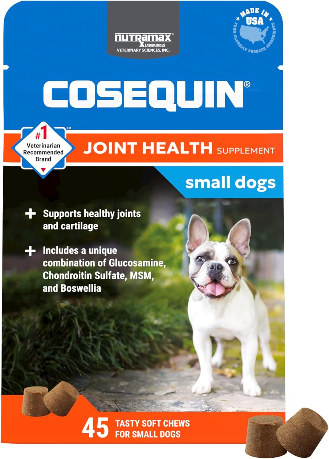 Nutramax Laboratories Cosequin Plus MSM & Boswellia Mini Sized Soft Chews Nutramax Laboratories Cosequin Plus MSM & Boswellia Mini Sized Soft Chews