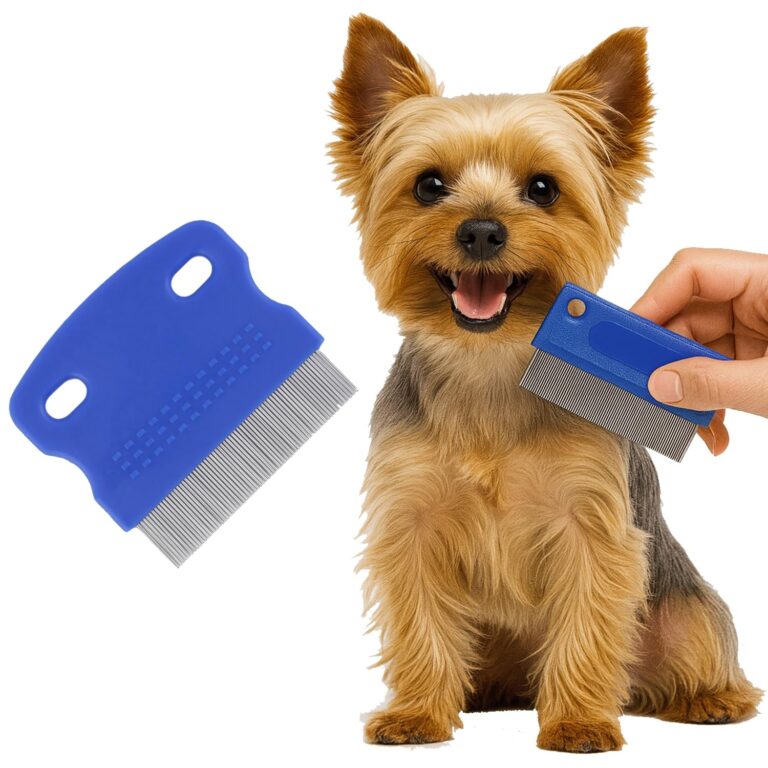 Pets&Goods Tear Stain Remover Comb Set for Dogs & Cats  Stainless Steel Eye Grooming Tool for Stains, Crust & Mucus  Gentle, Safe, Reusable  2 Pack