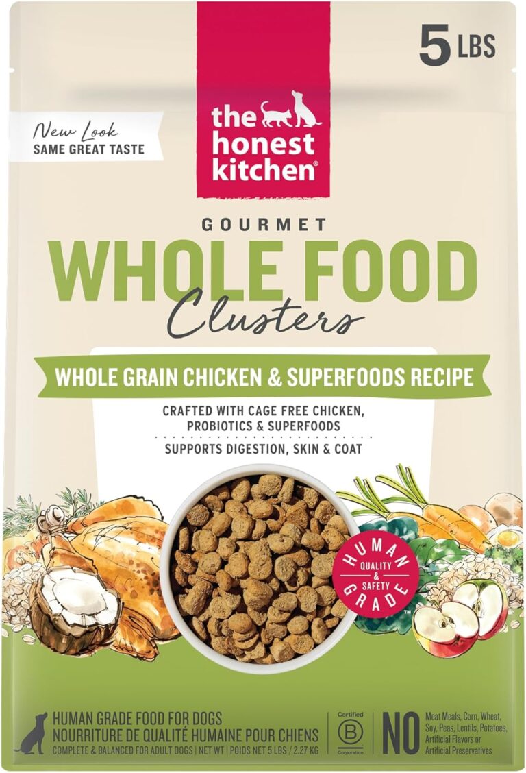 The Honest Kitchen Whole Food Clusters Whole Grain Chicken & Oat Dry Dog Food, 5 lb Bag