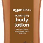 Amazon Basics Moisturizing Cocoa Butter Body Lotion for Dry Skin, Non-Greasy, Paraben Free, Lightly Scented, 20.3 Fl Oz