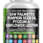 Clean Nutraceuticals Saw Palmetto Pumpkin Seed Oil Pygeum Sunflower Lecithin Stinging Nettle Cranberry - Prostate Supplements for Men with Lycopene - 90 Caps