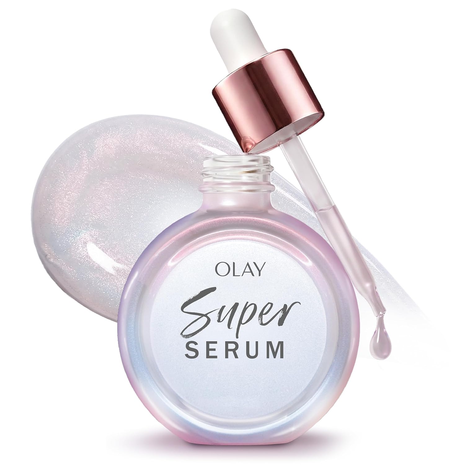 Olay Super Serum - Glow Serum for Face - Activated Niacinamide, Vitamin C & E, Collagen Peptide, AHA - 5-in-1 Benefits - Brightens, Hydrates, Smooths, Firms, Evens Tone, Proactive Anti-Aging, 1.0 Oz Olay Super Serum - Glow Serum for Face - Activated Niacinamide, Vitamin C & E, Collagen Peptide, AHA - 5-in-1 Benefits - Brightens, Hydrates, Smooths, Firms, Evens Tone, Proactive Anti-Aging, 1.0 Oz