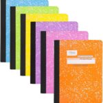 Mead Composition Notebook, 6 Pack, College Ruled Paper, 7-1/2" x 9-3/4", 100 Sheets per Comp Book, Assorted Colors (850106-ECM)