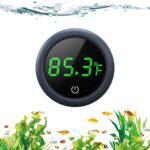 PAIZOO Fish Tank Digital Thermometer Accurate LED Display to 0.9F Tank Thermometer Aquarium Temperature Measurement Suitable for Fish, Axolotl, Turtle or Aquatic