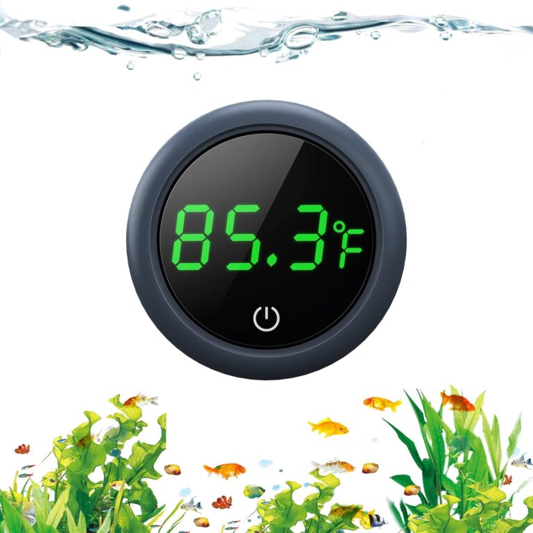 PAIZOO Fish Tank Digital Thermometer Accurate LED Display to 0.9F Tank Thermometer Aquarium Temperature Measurement Suitable for Fish, Axolotl, Turtle or Aquatic