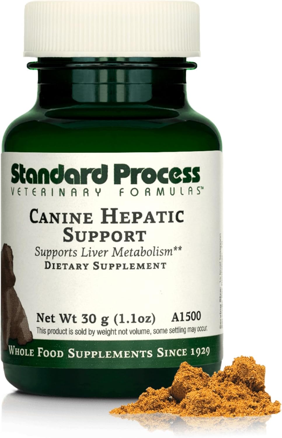 Standard Process Canine Hepatic Support - Dog Supplement to Aid Liver Health - Hepatic Immune Function & Liver Metabolism Support Supplement - Powder Supplement for Dogs - 30 g Standard Process Canine Hepatic Support - Dog Supplement to Aid Liver Health - Hepatic Immune Function & Liver Metabolism Support Supplement - Powder Supplement for Dogs - 30 g