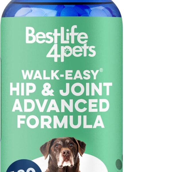 Large Breed Hip and Joint Supplement for Dogs - Premium Natural Joint Support and Mobility Relief Helps Ease Stiffness so Senior Dogs can Climb Stairs, Walk Pain Free and Play Again (180 Tiny Pills)