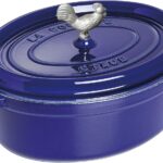 STAUB Cast Iron Dutch Oven 5.75-qt Coq au Vin Cocotte, Made in France, Serves 5-6, Dark Blue
