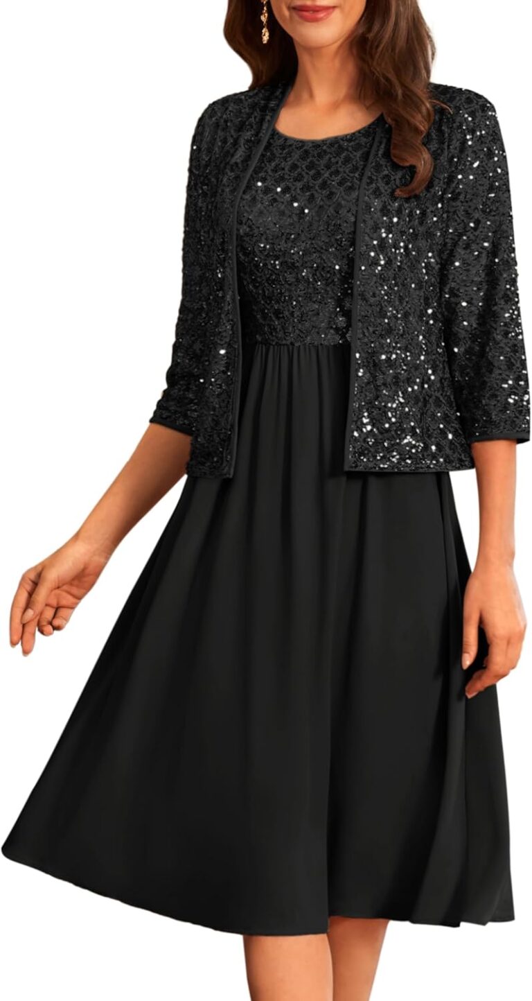 GRACE KARIN 2025 Mother of The Bride Dresses Wedding Guest Party Dress Two Piece Dress