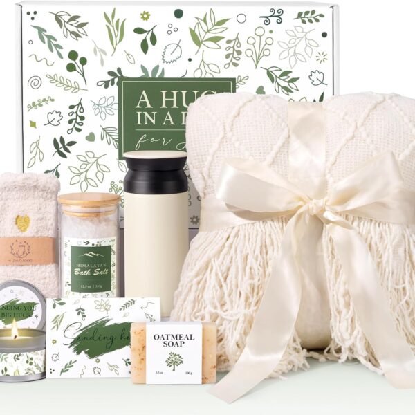 Self Care Gifts for Women, Get Well Sympathy Gift Baskets, Get Well Soon Care Package, Inspirational Gift for Women, Encouragement Gifts Baskets for Women, Sending Hug