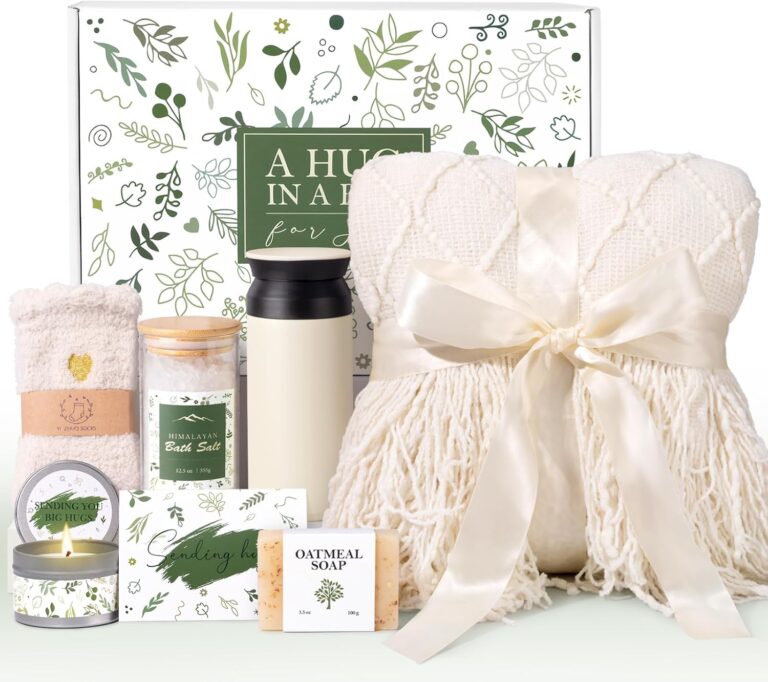 Self Care Gifts for Women, Get Well Sympathy Gift Baskets, Get Well Soon Care Package, Inspirational Gift for Women, Encouragement Gifts Baskets for Women, Sending Hug