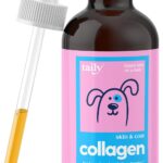 Taily Liquid Collagen for Dogs Skin and Coat Supplement, Cats | Taily Liquid Premium Grass-fed Collagen | Itch Relief for Dogs with Allergies, Biotin, Vitamin C and Hyaluronic Acid | Made in USA