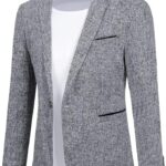 Cloudstyle Men's Suit Jacket One Button Slim Fit Sport Coat Business Daily Blazer