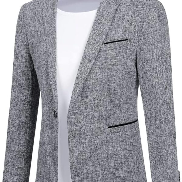 Cloudstyle Men's Suit Jacket One Button Slim Fit Sport Coat Business Daily Blazer