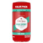 Old Spice Aluminum Free Deodorant For Men, High Endurance, 24/7 Sweat Defense & Odor Protection, 24/7 Freshness & Lasting Scent, Pure Sport Scent, 3.0 oz (Pack of 2)