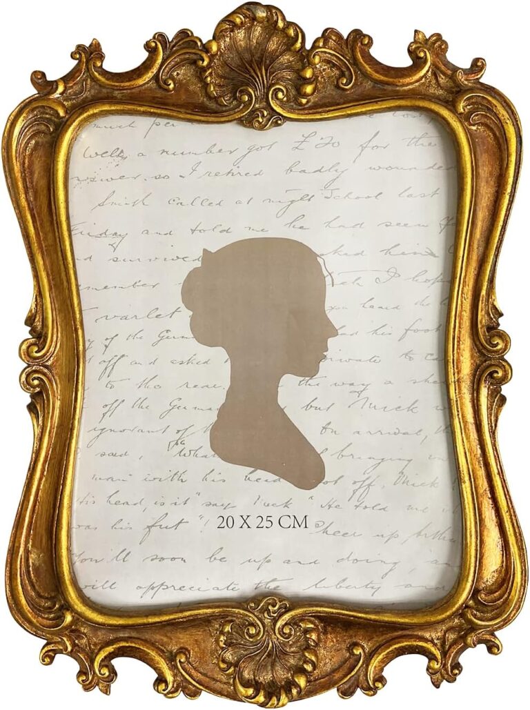 AELS 8x10 Inch Vintage Picture Frame, Elegant Antique Photo Frames with Glass Front, Photo Display, Tabletop Wall Hanging, Gift Ideas