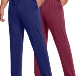 COOFANDY Men's Yoga Sweatpants Lightweight Open Bottom Lounge Pants Casual Drawstring Sweat Pants with Pockets