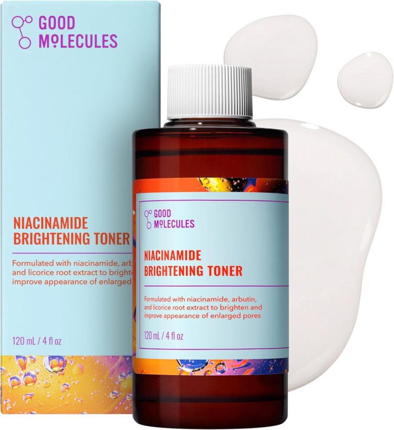Good Molecules Niacinamide Brightening Toner - Toner for Face with Niacinamide and Arbutin for Skin Tone Balancing- Pore Minimizer, Facial Skin Care