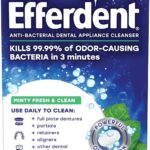 Efferdent Denture Cleaner Tablets  Dental Appliances, Aligners, Mouth Guard, and Retainer Cleaner Tablets, Minty Fresh & Clean, 126 Count